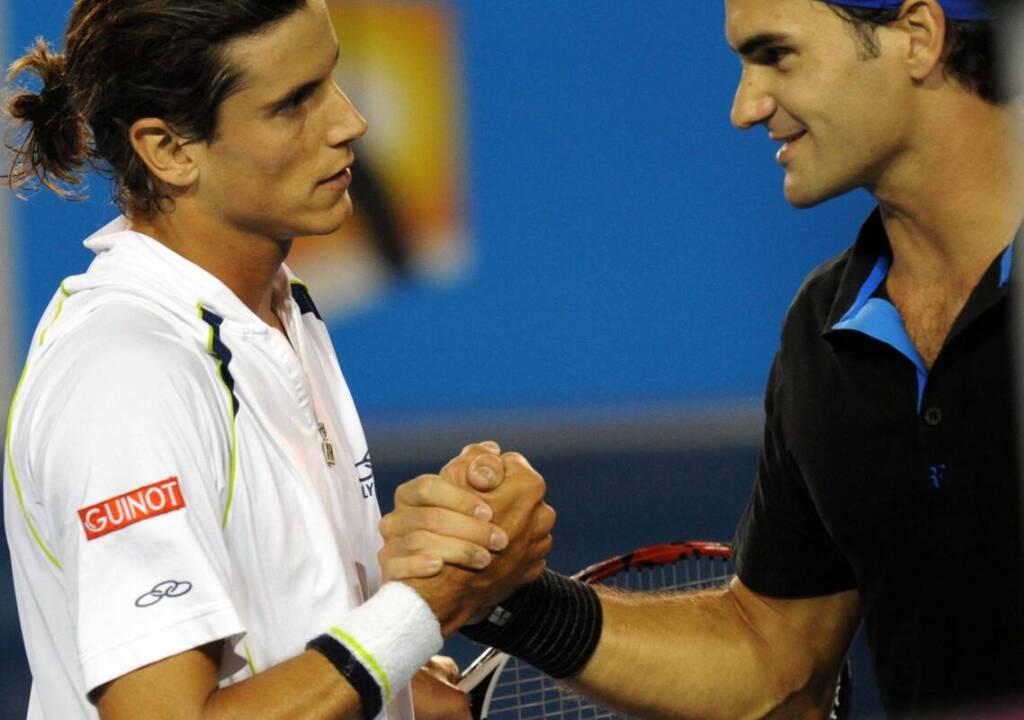 La histórica foto de Diego Hartfield y Roger Federer en el Australian Open