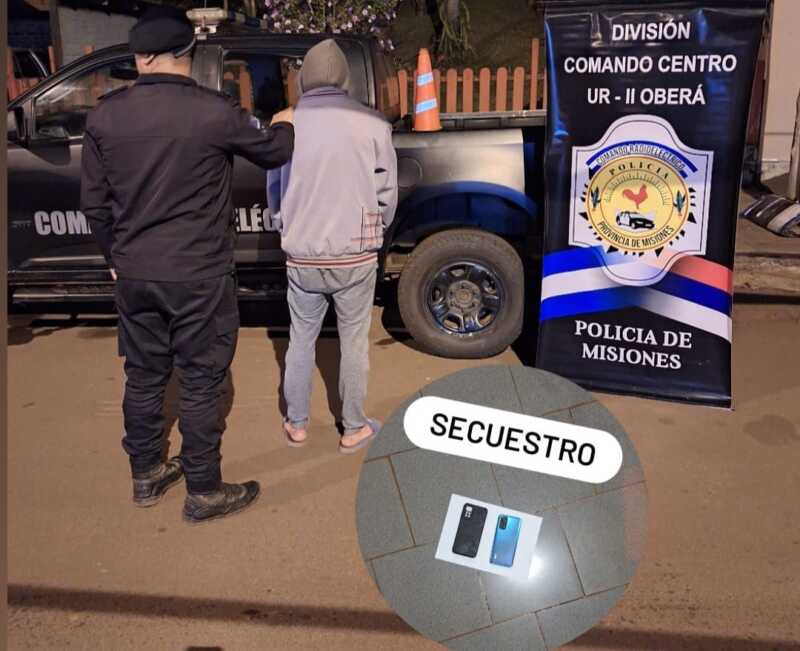 Misiones: detenidos, armas secuestradas y robos esclarecidos en cinco localidades 2 El joven habría ingresado a una casa particular, donde sustrajo un teléfono celular y 3.000 reales.