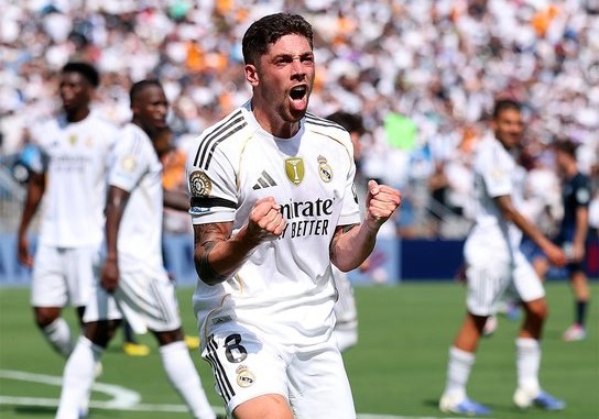 Federico Valverde, a los 25 minutos del complemento logro el segundo tanto para el nuevo triunfo del Real Madrid en el Mundial de Clubes