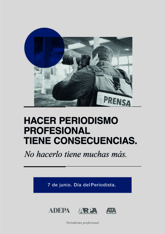 La primera de las piezas de la campaña por el periodismo profesional