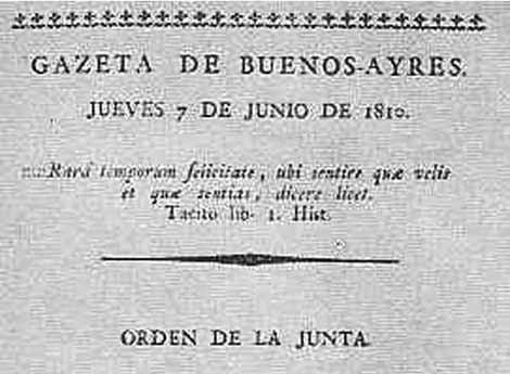 Día del Periodista en Argentina: un homenaje a la Gazeta de Buenos Ayres 3 La Gazeta fue clave para el proceso de independización de Argentina.
