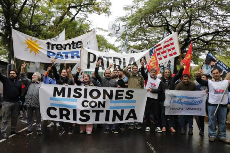 Martin Sereno fue parte de la movilización en apoyo a la expresidenta Cristina Fernández de Kirchner