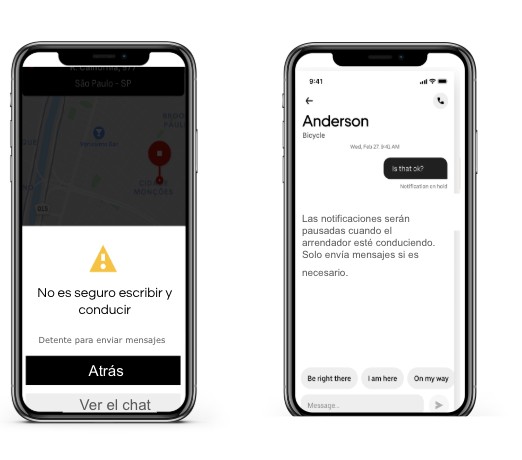 Uber Stop Chat: la función en motos que evita accidentes 2 “En Uber creemos en la tecnología como una aliada para promover la seguridad vial”, explicó Eleonora Turk, Responsable de Comunicaciones de Seguridad de Uber Argentina.