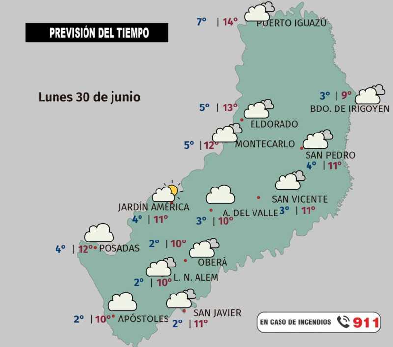 Alerta Temprana anticipó para los primeros días de la semana el frío polar