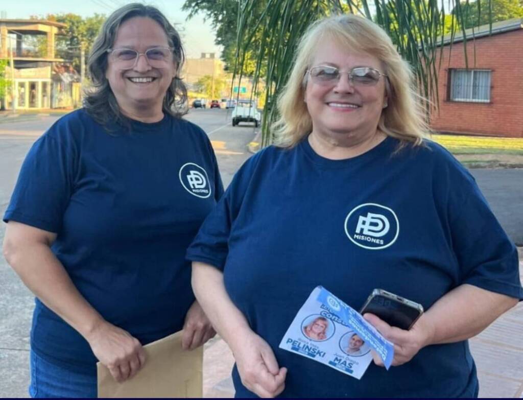 Nelly Zart, primera candidata a diputada y Rosa Pelinski, encabeza la lista a concejales de Posadas