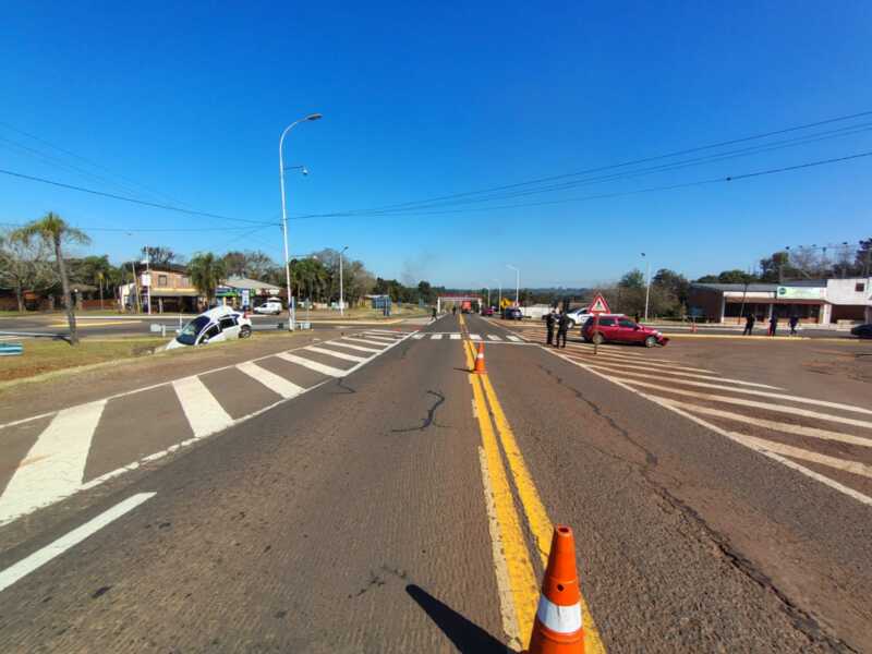 Fuerte choque en la ruta 12 a la altura de San Ignacio: sin víctimas fatales ni heridos graves 2 Choque