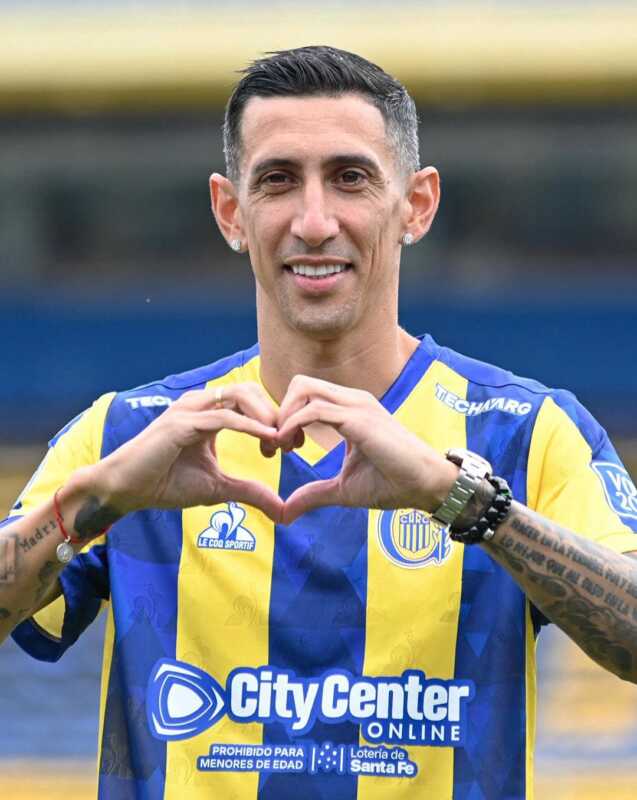 Ángel Di María fue presentado este lunes en Rosario Central, el club donde se formó como futbolista y al que regresa tras 18 años de exitosa carrera en Europa