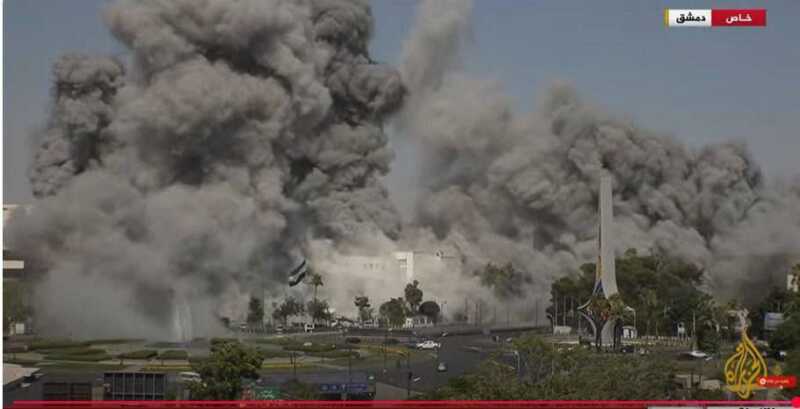 Tensión en Medio Oriente tras bombardeo israelí en Siria 4 El bombardeo ocurrió en el cuartel del ejército Sirio en Damasco