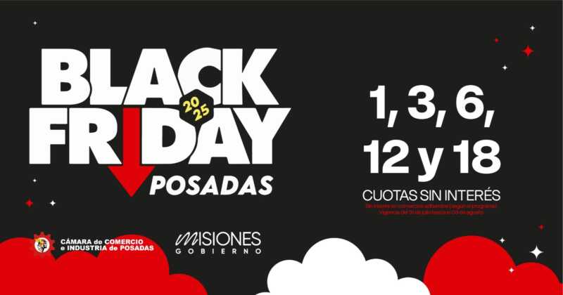 Posadas se prepara para el Black Friday: más de 1.200 comercios ofrecerán descuentos de hasta el 50% 2 PORTADA BLACK FRIDAY POSADAS - 1