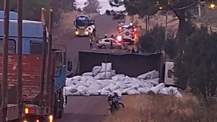 grave accidente en Alem