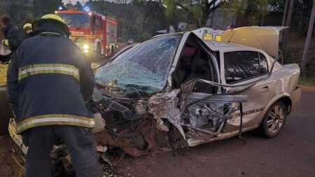 grave accidente en Alem