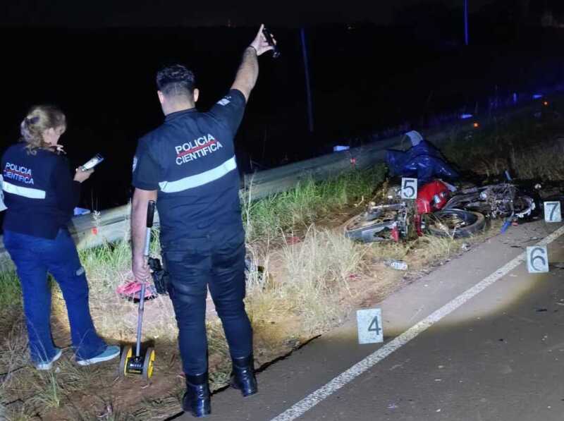 Dos jóvenes murieron en un trágico choque de motos en Campo Grande Campo Grande accidente