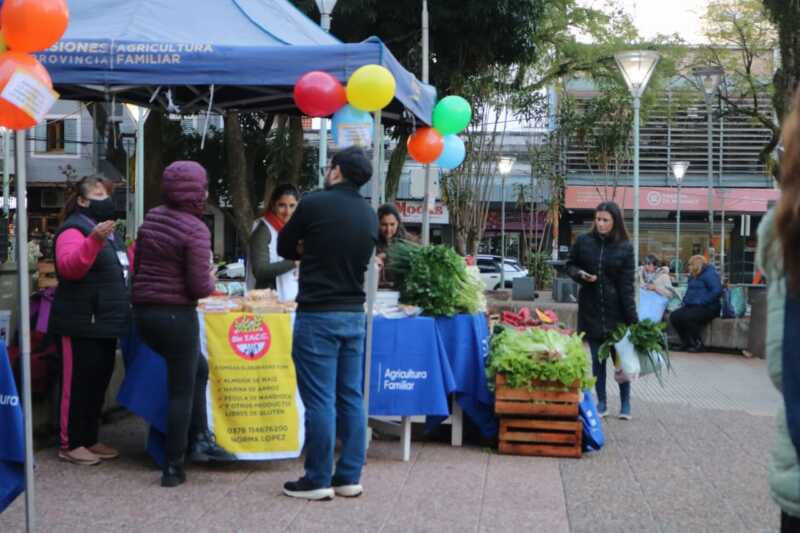 Verduras, carnes y caña con ruda: feriantes ofrecen sus productos en el centro de Posadas 2 feria Posadas productores 1 - 1