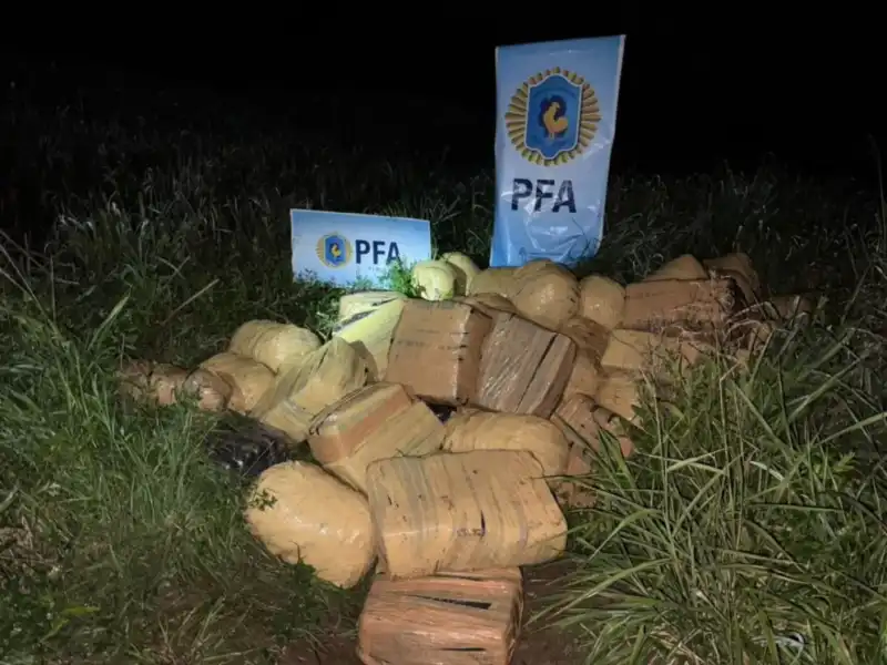 Secuestraron más de una tonelada de marihuana en Puerto Esperanza marihuana