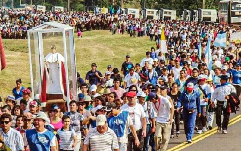 Cambios y desvíos en el tránsito de la ruta 12 por la 125ª Peregrinación a Itatí peregrinacion