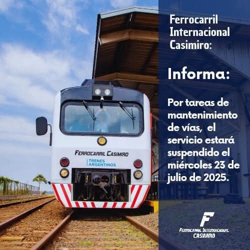 El tren internacional Posadas- Encarnación no funcionará este miércoles por mantenimiento 3 tren - 2