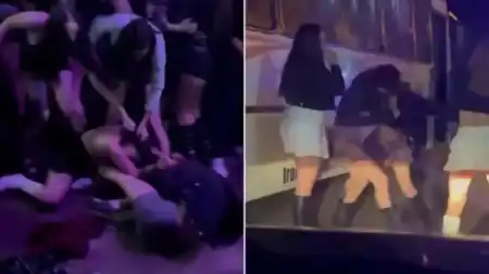 video brutal pelea mujeres un boliche santa fe termino una joven herida - 2