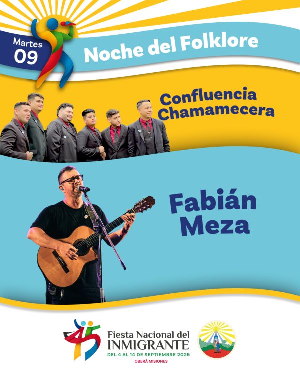 Fiesta Nacional del Inmigrante: grilla de shows, colectividades y precios de entradas 13 09 Noche de Folcklore 1 600x750 1 - 12