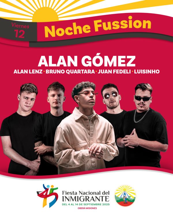 Fiesta Nacional del Inmigrante: grilla de shows, colectividades y precios de entradas 19 12 Noche Fussion 1 600x750 1 - 18