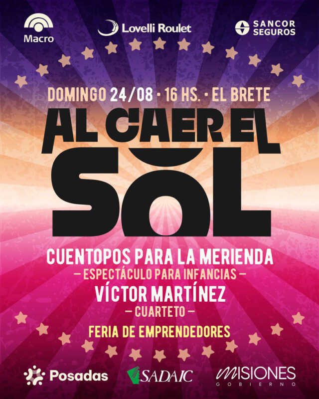 Agenda cultural para el fin de semana en Posadas: folklore, teatro, música y shows al aire libre 9 20250820 acm 01 alcaerelsol - 8