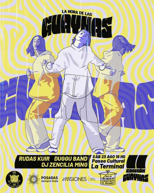 Agenda cultural para el fin de semana en Posadas: folklore, teatro, música y shows al aire libre 7 20250820 acm 09 la hora de las guaynas 768x959 1 - 6