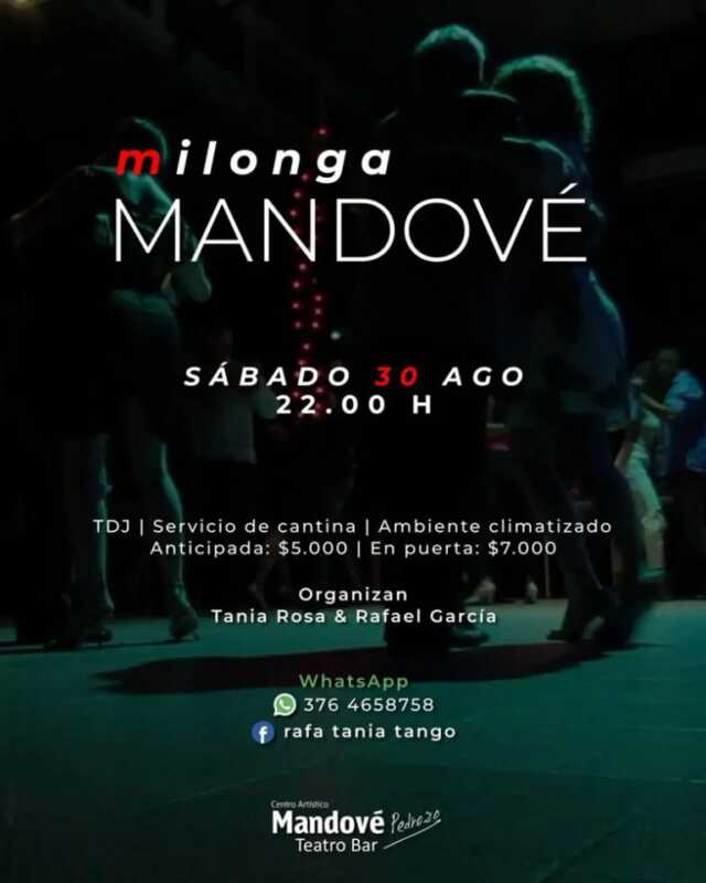 Posadas despide agosto con música, milonga, peña y Slam de poesía 6 20250827 acm 18 milonga mandove 768x960 1 - 5