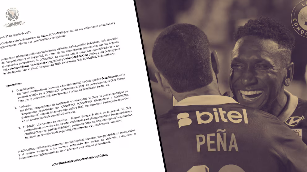 Conmebol desmintió presuntas sanciones a Independiente y la U de Chile 2 Conmebol