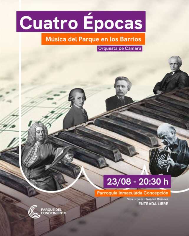 La Orquesta de Cámara presenta Cuatro Épocas en Villa Urquiza 2 La orquesta de cámara presentará un concierto gratuito de música de cámara en Villa Urquiza