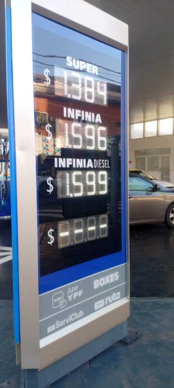 Nuevos precios en YPF: bajaron en Posadas, pero con fuertes subas en Oberá, Jardín América y Eldorado 2 YPF en Posadas 1 de agosto