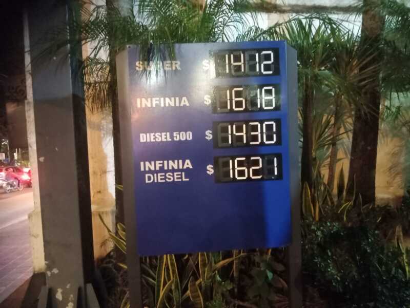 Nuevos precios en YPF: bajaron en Posadas, pero con fuertes subas en Oberá, Jardín América y Eldorado 3 YPF en Oberá 1 de agosto