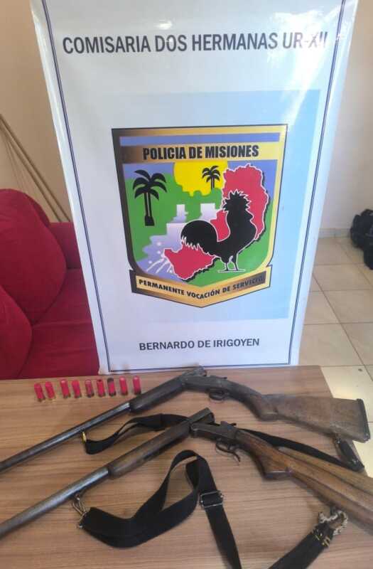 Bernardo de Irigoyen: cinco detenidos y secuestro de armas 2 Operativo en Bernardo de Irigoyen: arrestos y armas incautadas
