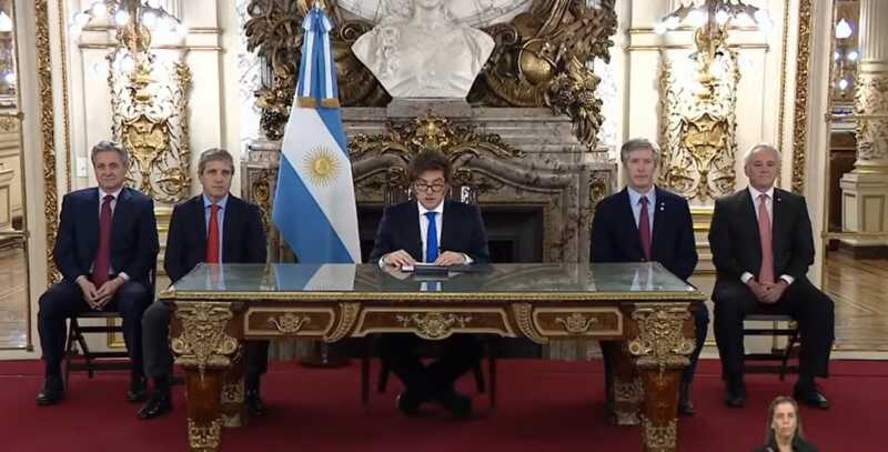 javier milei cadena nacional