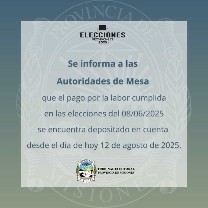 autoridades de mesa - 1