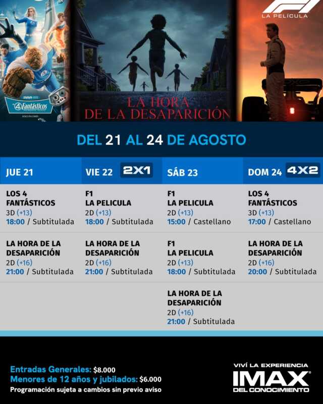 Superhéroes, velocidad y suspenso en el IMAX del Conocimiento