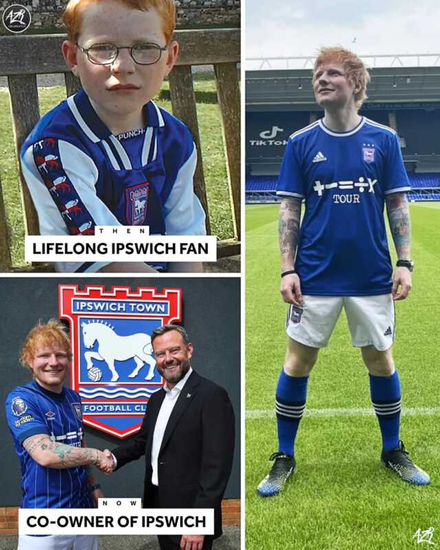 Ed Sheeran fue registrado como jugador del Ipswich Town 1 ed sheeran futbol