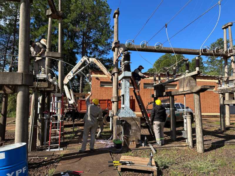 Energía de Misiones moderniza la Estación Transformadora Oberá 1 con nuevo interruptor de 33 kV 1 estacion transformadora obera energia de misiones