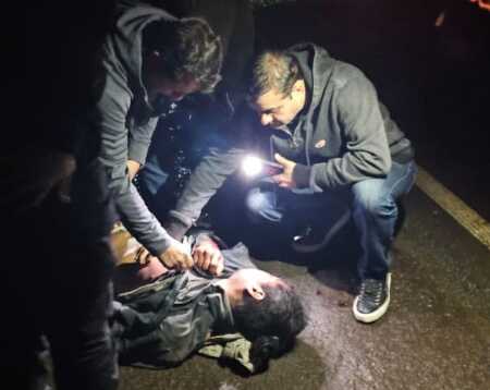 Choque de moto y auto en Alem dejó dos lesionados choque herrera ahuad cesino