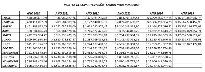 Misiones: “La coparticipación muestra una caída real por la recesión, más allá de los picos devaluatorios” 6 montos coparticipacion joaquin cabral - 5