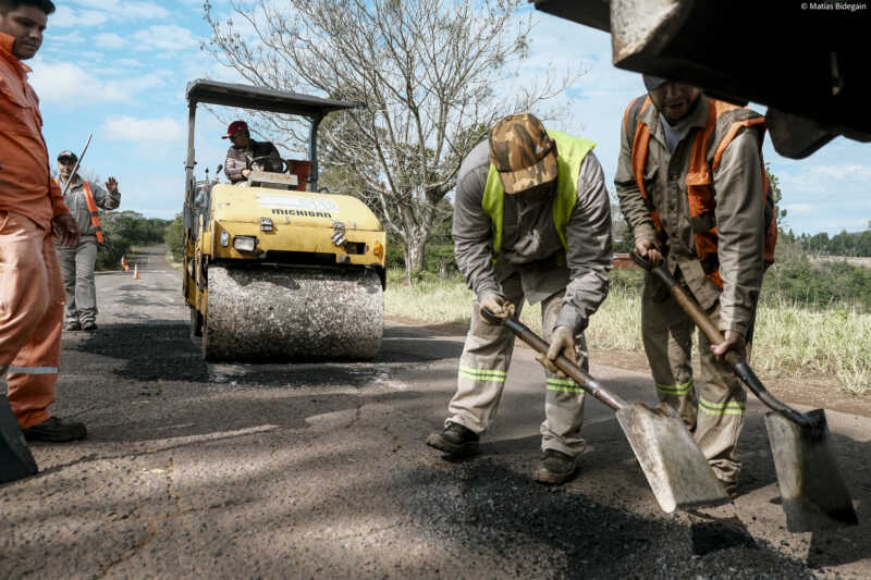Vialidad Misiones mejora la Ruta Provincial 4 hacia Alem ruta 4 alem