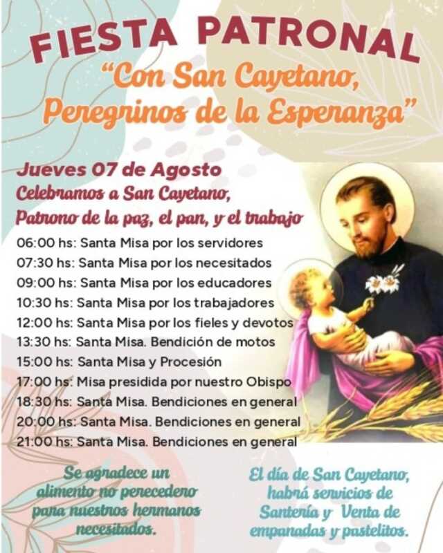 San Cayetano: "Este año serán más los que vengan a pedir", señaló el padre Rojas 3 san cayetano - 2