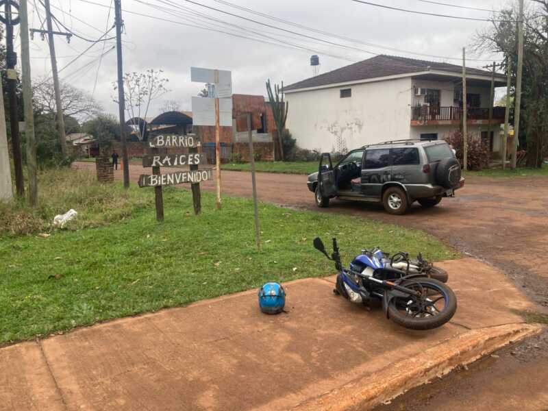 Dos motociclistas lesionados en siniestros viales ocurridos en Posadas y Santa Ana 3 siniestros santa ana