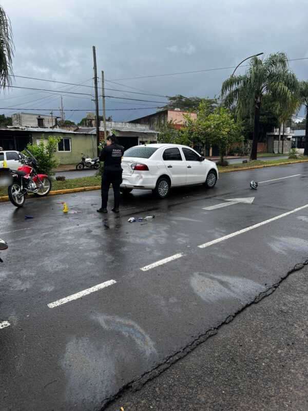 Dos motociclistas lesionados en siniestros viales ocurridos en Posadas y Santa Ana 2 siniestros posadas