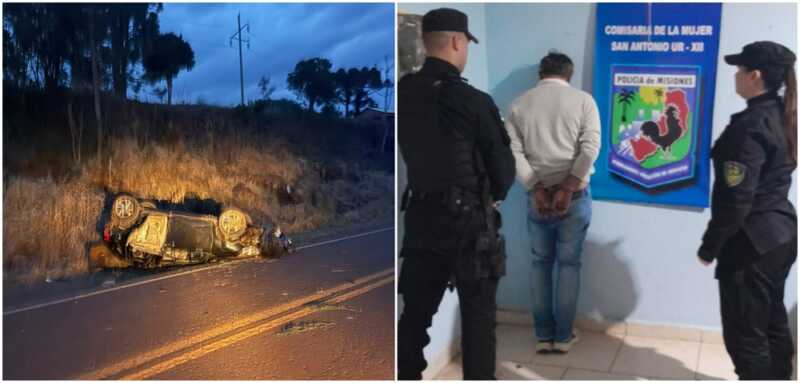 San Antonio: Mujer denunció que su pareja chocó intencionalmente un paredón en la ruta 101 siniestro vial - 1