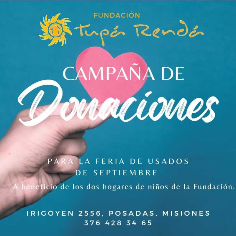 Tupá Renda inició una campaña de donaciones para su nueva feria solidaria 4 tupa renda - 3