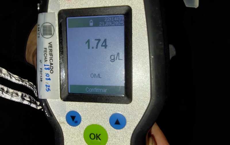 Policía de Misiones detuvo conductor alcoholizado en San Ignacio.