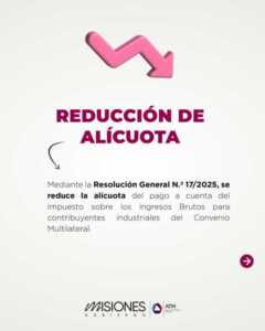Alivio fiscal a industrias: Misiones reduce alícuota 5 Gz2NlcfW0AArhWO - 4