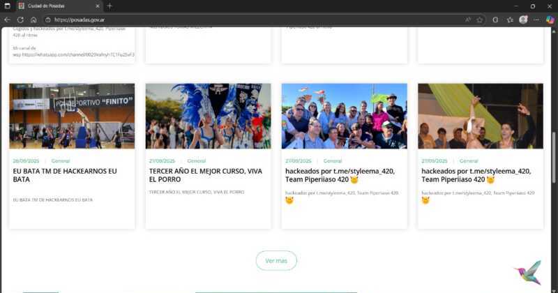 Hackearon la web de la Municipalidad de Posadas: noticias aparecieron alteradas 3 Imagen de WhatsApp 2025 09 29 a las 16.33.12 246518f8 e1759174642929 - 2