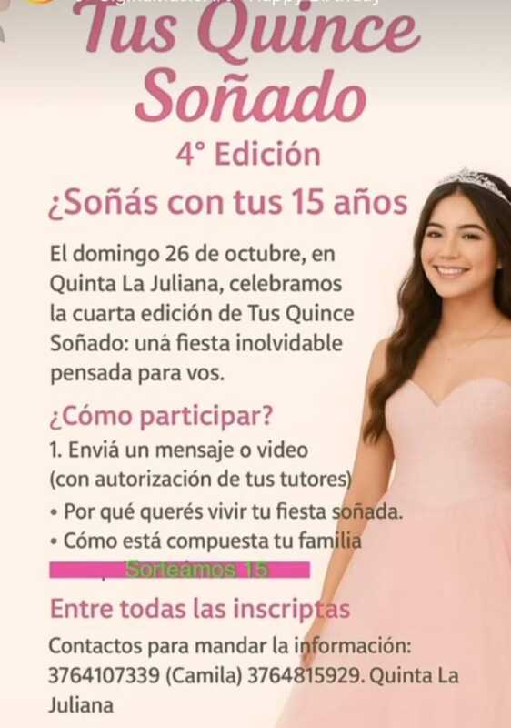 Anunciaron la cuarta edición de “Tus 15 Soñados” en Posadas 6 Tus 15 sonados - 5