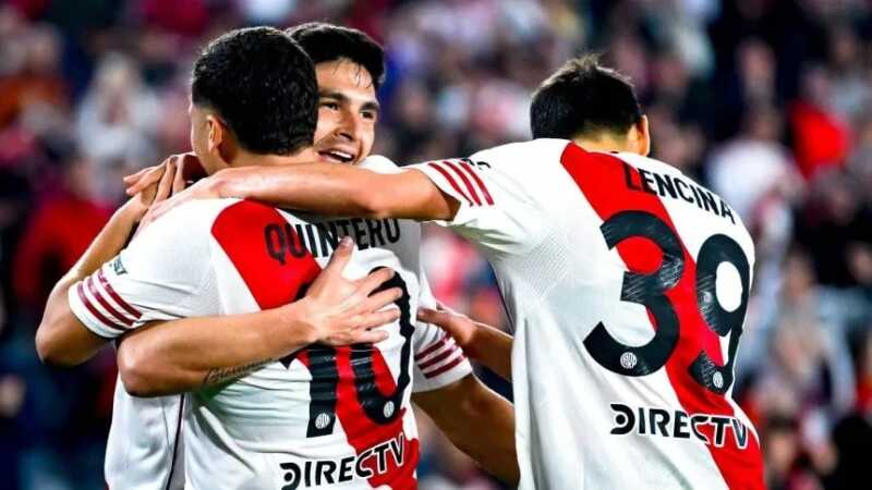 Liga Profesional: River venció a San Martín de San Juan y se sostiene en la cima River