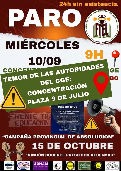 Docentes se manifestaron en Plaza 9 de Julio por bajos salarios y recortes 2 WhatsApp Image 2025 09 10 at 10.46.35 - 1